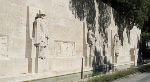 The right side of the Reformation Monument