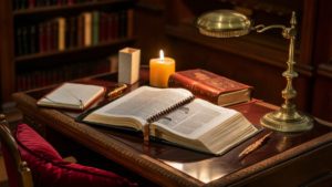 bible-study-desk-setup